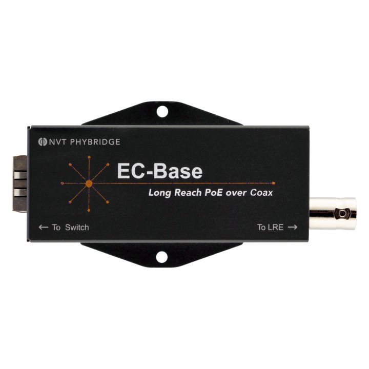 NVT Phybridge Switch CLEER PoE over Coax zub. EC-Base: Long Reach PoE++ extender for EoC