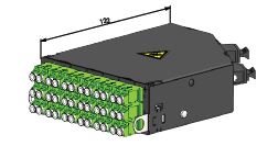 Telegärtner Baugruppenträger, HD3, zbh. FanOut-Modul 1HE 18xLC D MM Lime green OM5 -> 3xMPO/APC male, Telegärtner Baugruppenträger, HD3, zbh. FanOut-Modul 1HE 18xLC D MM Lime green OM5 -> 3xMPO/APC male,