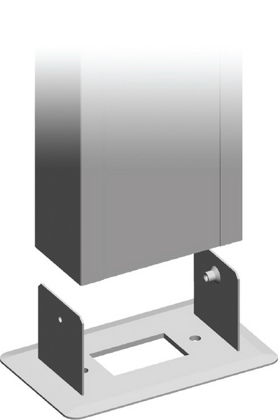 TEM Serie  Modul Brüstungskanal FIXING PLATE MA SINGLE130x65 P