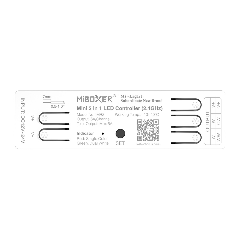 LED Controller Mini-Serie 2in1 (Single Color/Dual White) 2.4G Milight/Miboxer