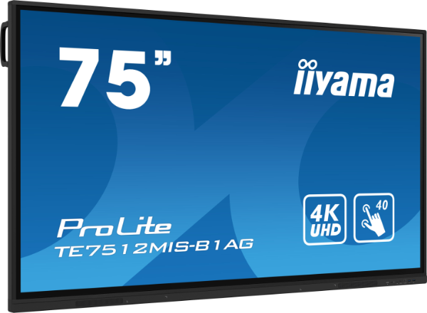 iiyama TE9812MIS-B3AG Signage Display Kiosk design 2.48 m (97.5") LCD Wi-Fi 400 cd/m² 4K Ultra HD Black Touchscreen Built-in processor Android 11 24/7