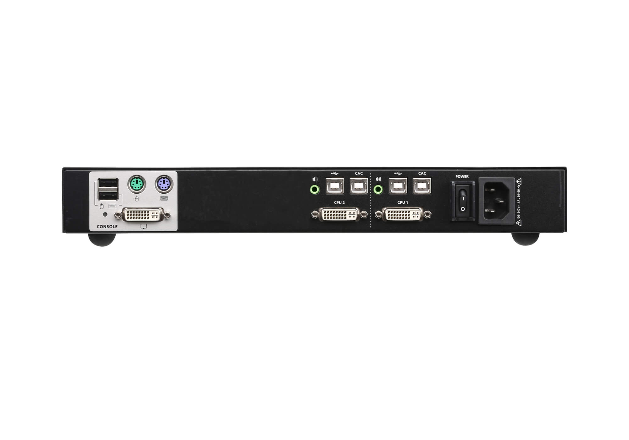 Aten KVM-Switch  2-fach Audio/DVI, USB, Secure,