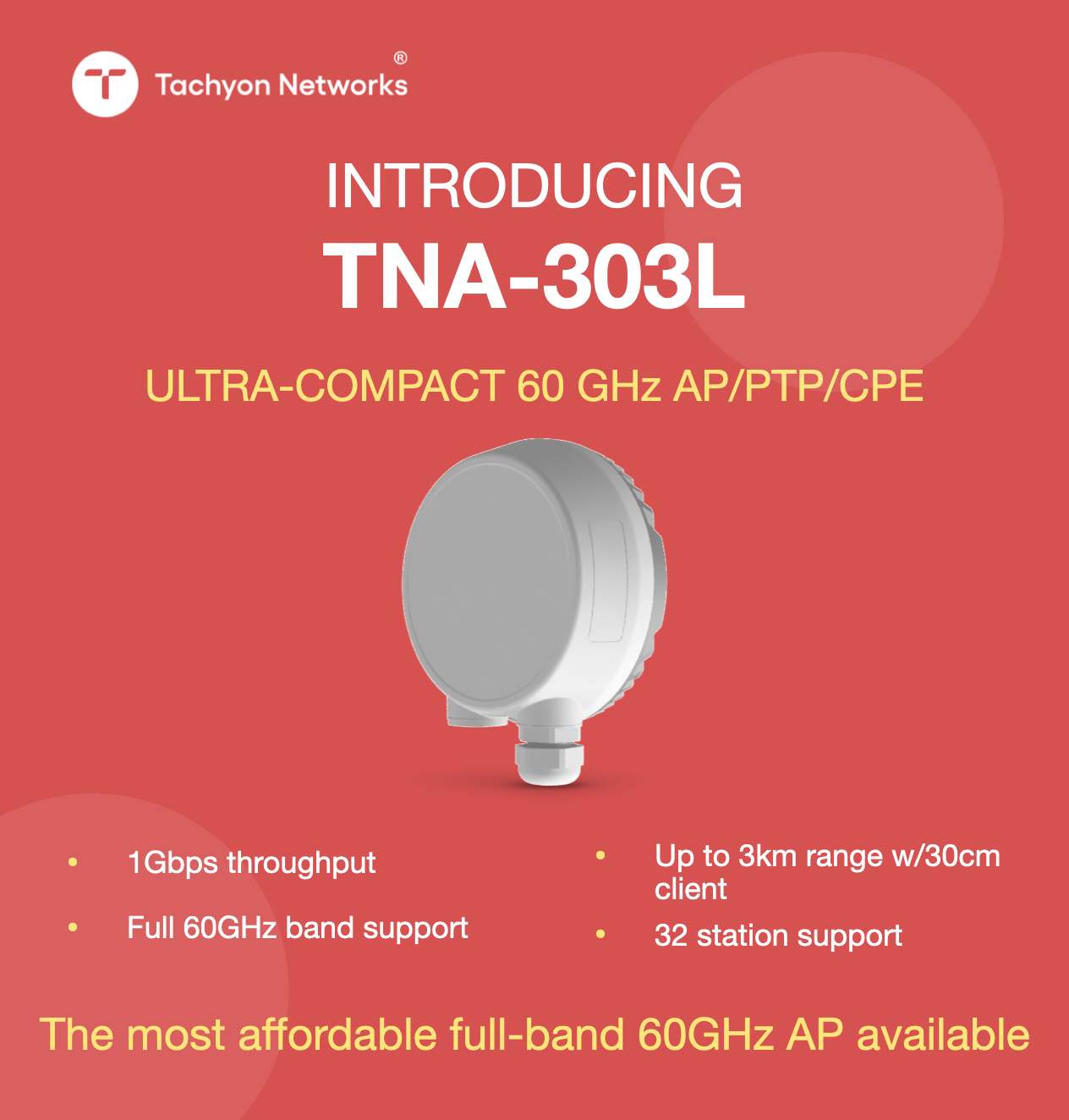 Tachyon Networks TNA-303L AP/PTP/Client
