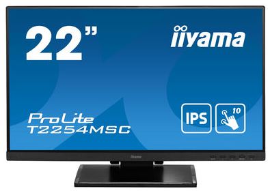 iiyama ProLite T2254MSC-B1AG computer monitor 54.6 cm (21.5") 1920 x 1080 pixels Full HD LED Touchscreen Black