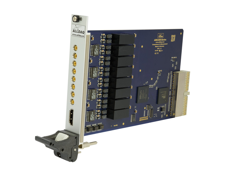 ALLDAQ ADQ-618-PXI / PXI-D/A-Karte mit 8 potentialfreien Spannungsausgängen, Bereich: ±10 V, 16 bit D/A bis 500 kS/s, ext. Trigger, 8 Digital-