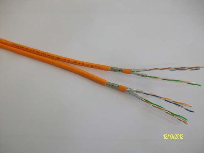 Voka 1000MHz Cable CAT7 Halo S-STP(S/FTP) SLAN Duplex 50m Ring, Orange, Dca