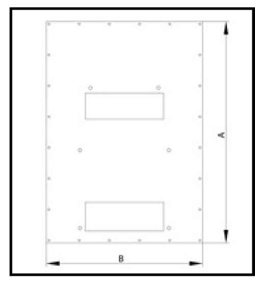 Triton 19"zbh. Klimaeinheit, zbh. Zusatzblende, für X1/2, für RDE/RIE, B800/T 800mm längs montierbar, lichtgrau,