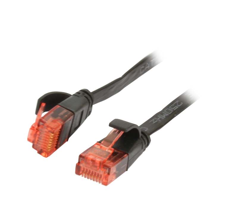 Patchkabel RJ45, CAT6 250Mhz,  1.0m schwarz, UTP(U/UTP), PVC, Flach, Synergy 21, Patchkabel RJ45, CAT6 250Mhz,  1.0m schwarz, UTP(U/UTP), PVC, Flach, Synergy 21,
