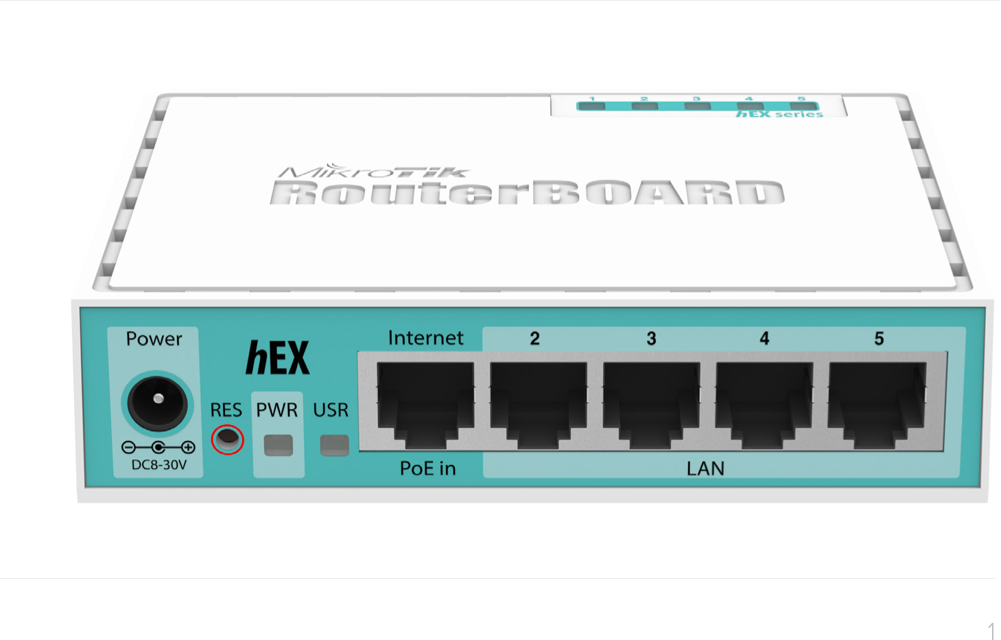Mikrotik hEX wired router Gigabit Ethernet White