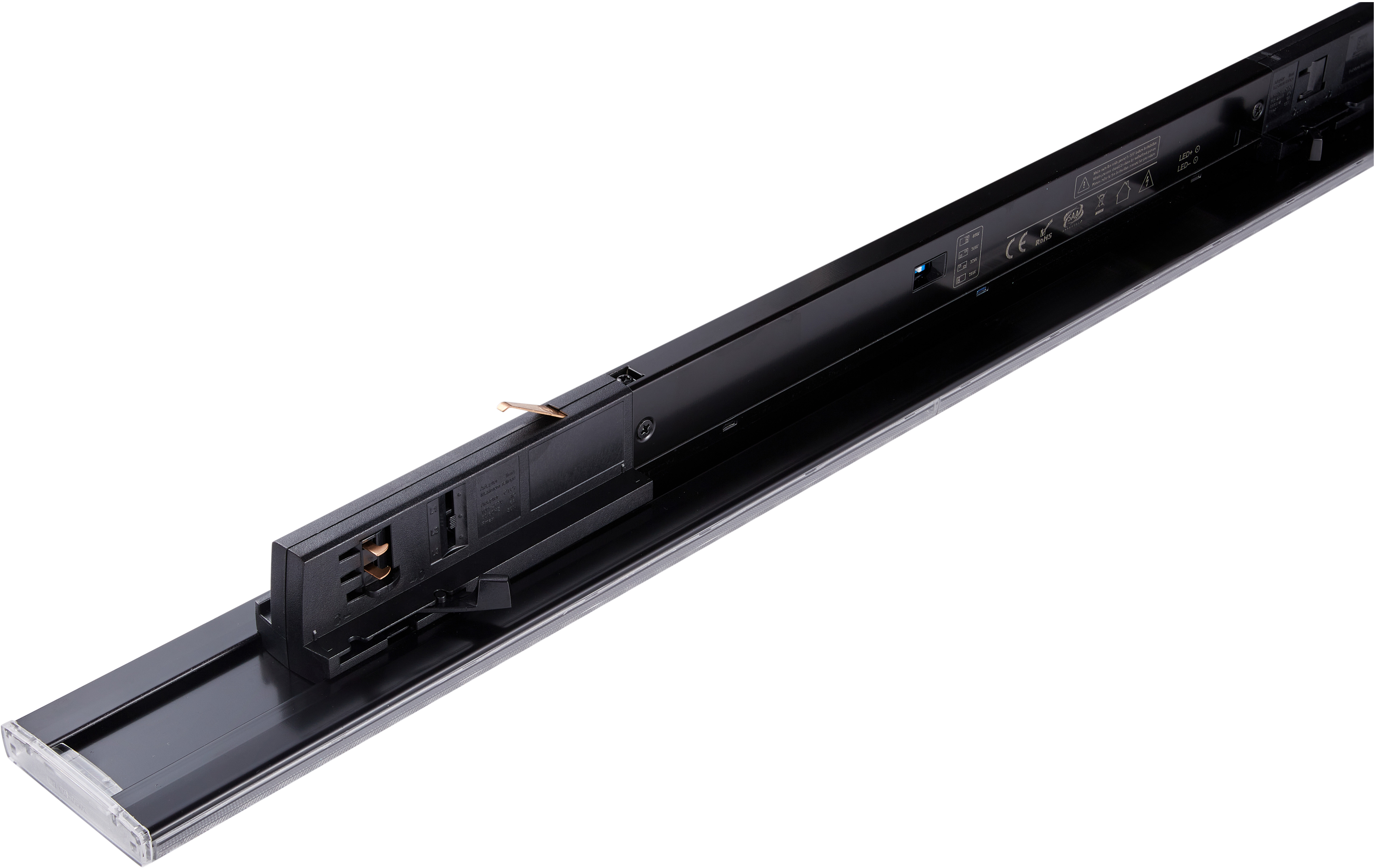 Synergy 21 LED Track-Serie FüR Stromschiene VLG-Serie 35-50W, 90°, CCT, CRI 80 Black Single-Sided-Rotation Type B