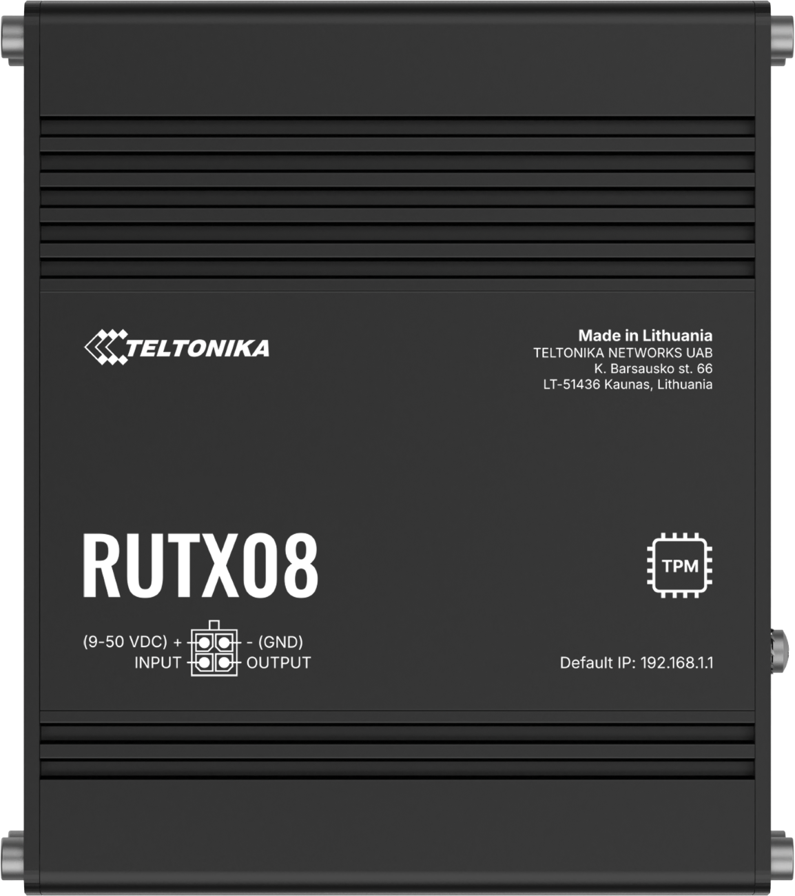Teltonika RUTX08 wired router Gigabit Ethernet Stainless steel