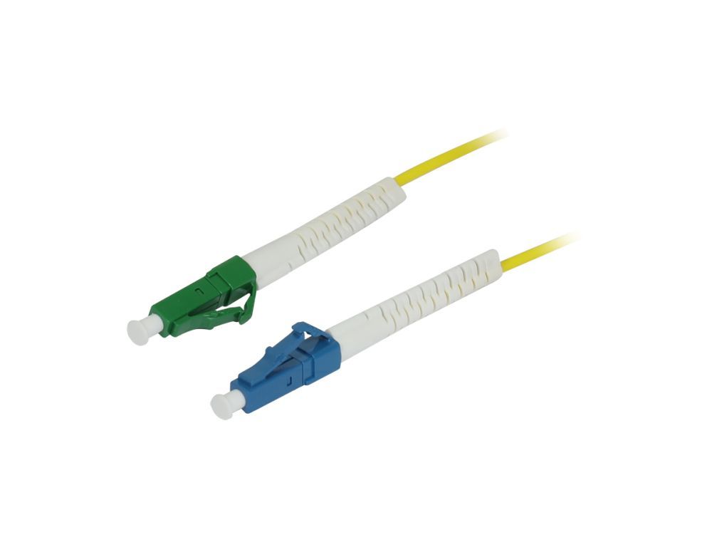 Synergy21 LWL-1-Faser-Patchk. 1,0mtr.LC-LC(APC), 9/125u, OS2, G657A2, AD 2mm, Flexible KnickschutztüLle
