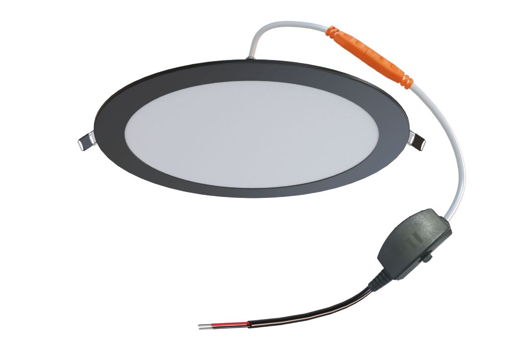 Synergy 21 LED Ultra Slim LED Panel Light V6 20W SWW/WW/NW (3CCT) Schwarz 24V