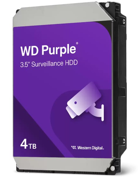 Western Digital Purple internal hard drive 4 TB 5400 RPM 128 MB 3.5" Serial ATA III