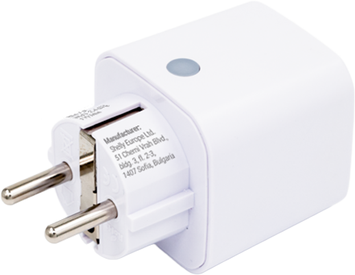 Shelly · Plug & Play "Plug M Gen3 White" · Smarter Zwischenstecker · 13A · Messfunktion · WLAN · BT · weiß