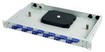 TelegäRtner LWL,Patchpanel Rangierverteiler,19 ", 6xLC-Duplex OM3, BASIS V 1 HE