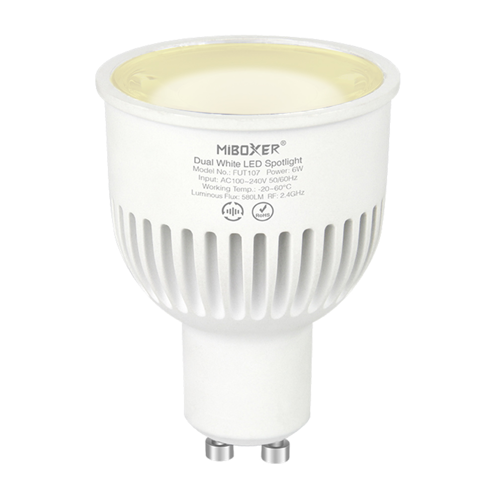 Synergy 21 LED Retrofit GU10  6W Dual White LED Spotlight *Milight/Miboxer* Synergy 21 LED Retrofit GU10  6W Dual White LED Spotlight *Milight/Miboxer*