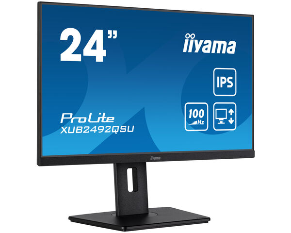 iiyama ProLite XUB2492QSU-B1 computer monitor 60.5 cm (23.8") 2560 x 1440 pixels Quad HD LED Black