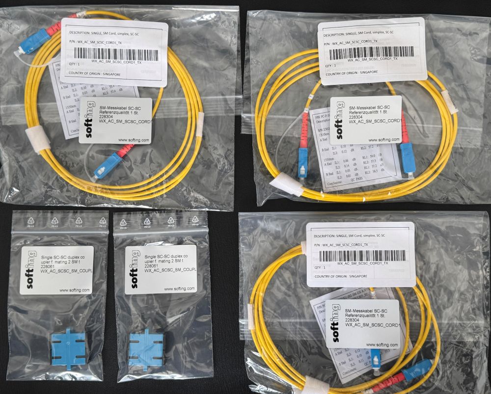 Softing, FiberXpert 700, Zbh. Singlemode SC Kabelkit