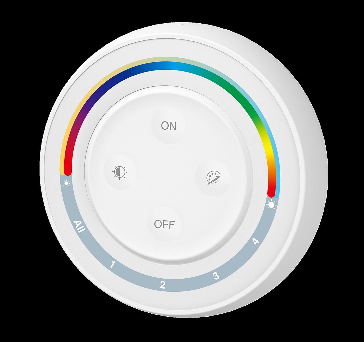 MiBoxer S2W+ LED Fernbedienung Rainbow remote (w) RGB-WW (RGB-CCT) 4Zonen
