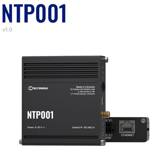 Teltonika · NTP Server · NTP001 · RS232 & RS485 Teltonika · NTP Server · NTP001 · RS232 & RS485