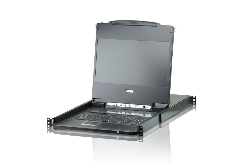 ATEN CL6708MW rack console 43.9 cm (17.3") Black 1U