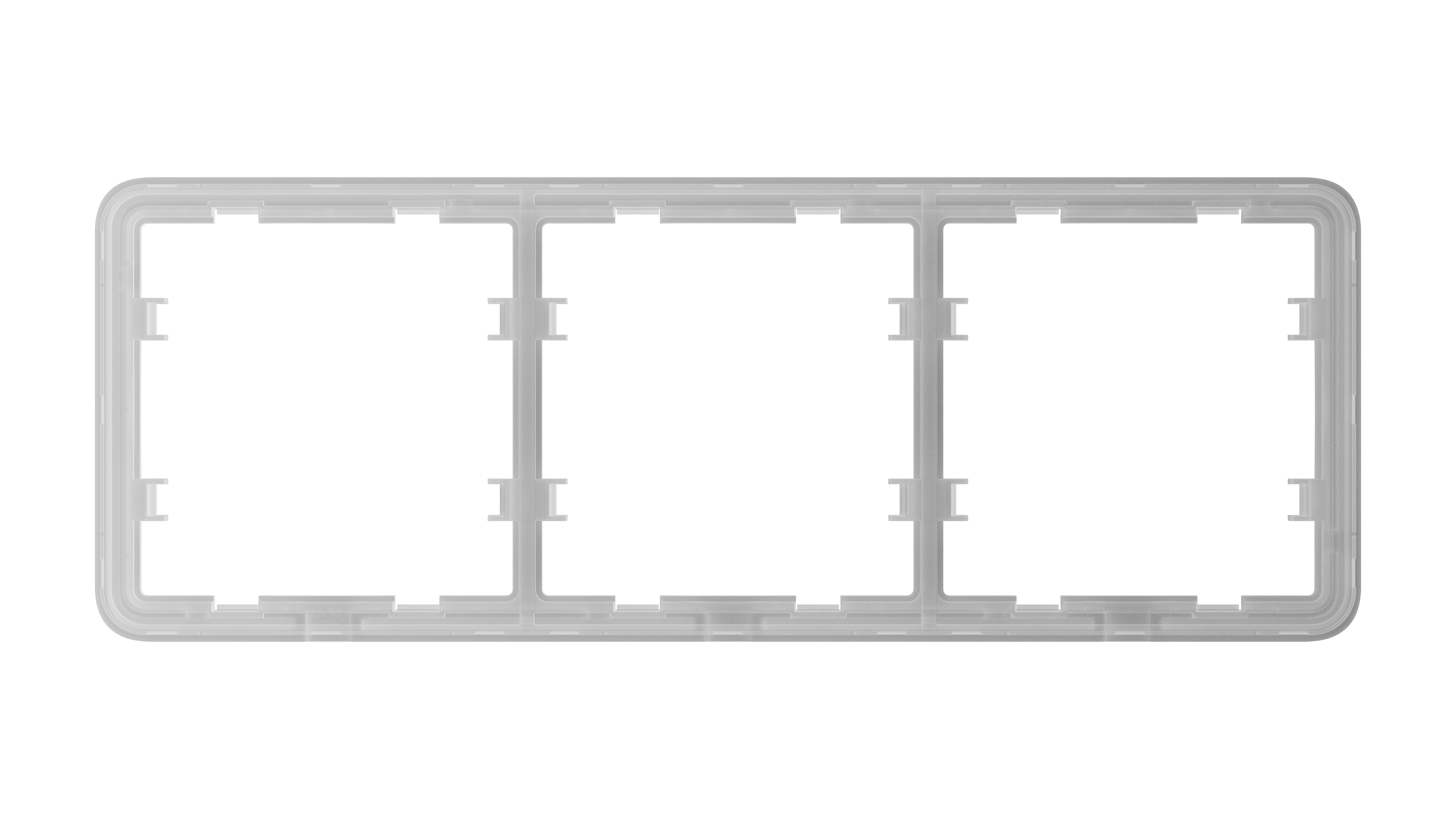 Ajax Homeautomation LightSwitch / Outlet Frame (3 seats) horizontal