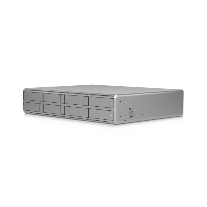 Ubiquiti UniFi Network Video Recorder G2 Pro • 50x 4K • 8x 2.5/3.5" • 1x 2.5 GbE • 1x SFP+ • 1x HDMI • UNVR-G2-Pro
