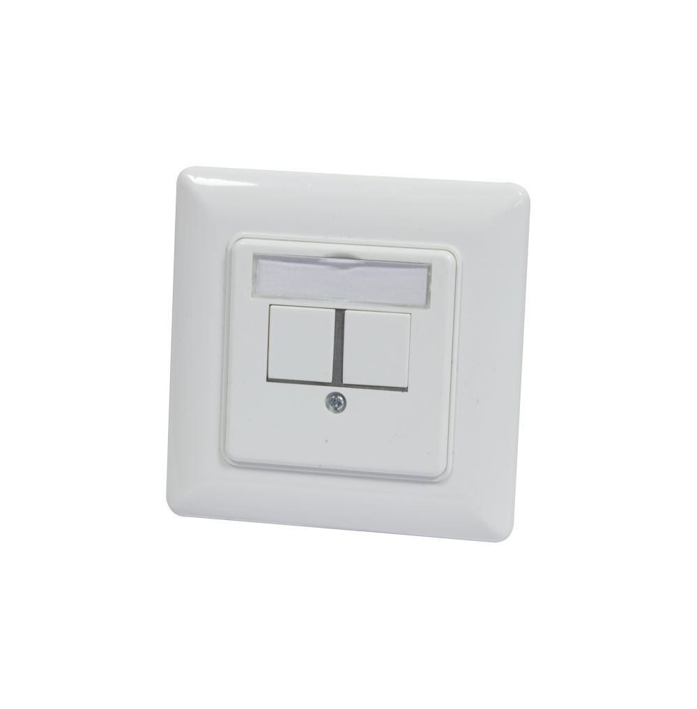 Keystone, Modulträger, UP Dosen für 2xTP-Modul, Reinweiss, 180Grad, Synergy 21, Keystone, Modulträger, UP Dosen für 2xTP-Modul, Reinweiss, 180Grad, Synergy 21,