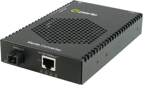 Perle Medien Konverter 10/100/1000 Rate RJ45/SC
