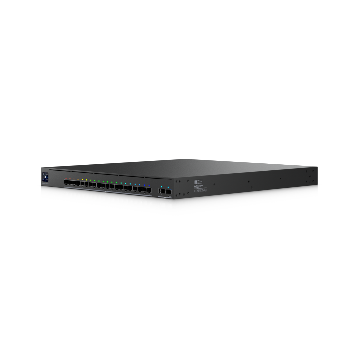 Ubiquiti AV Switch full managed Layer3 22 Port • 20x SFP+ • 2x QSFP28 • 19" • UniFi • EAV-Fiber