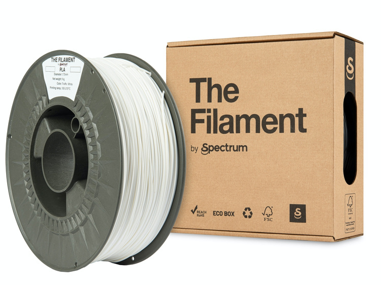 Spectrum Filaments TF-24001 3D printing material Polylactic acid (PLA) White 1 kg