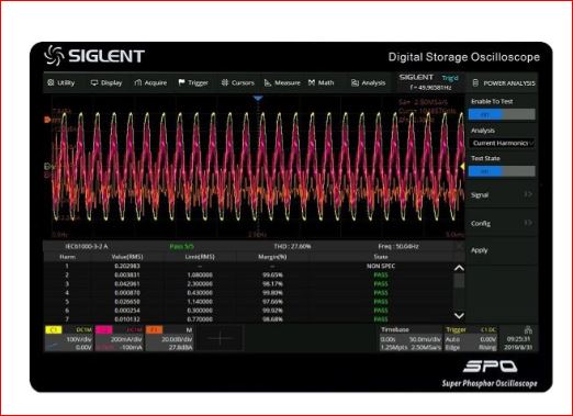 Siglent SDS2000XP-PA Softwareoption / Die SDS2000XP-PA Softwareoption ist für die Leistungsanalyse der SDS6000L Serie