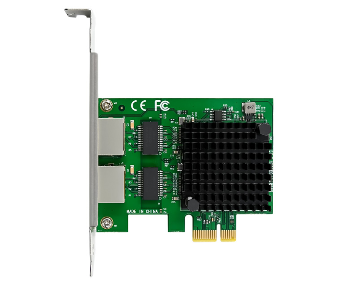 ALLNET PCIe 2.5G X4 Dual Port 2.5 Gigabit Server Adapter- Copper RJ45 - ALL0144v2-2-2.5G-TX