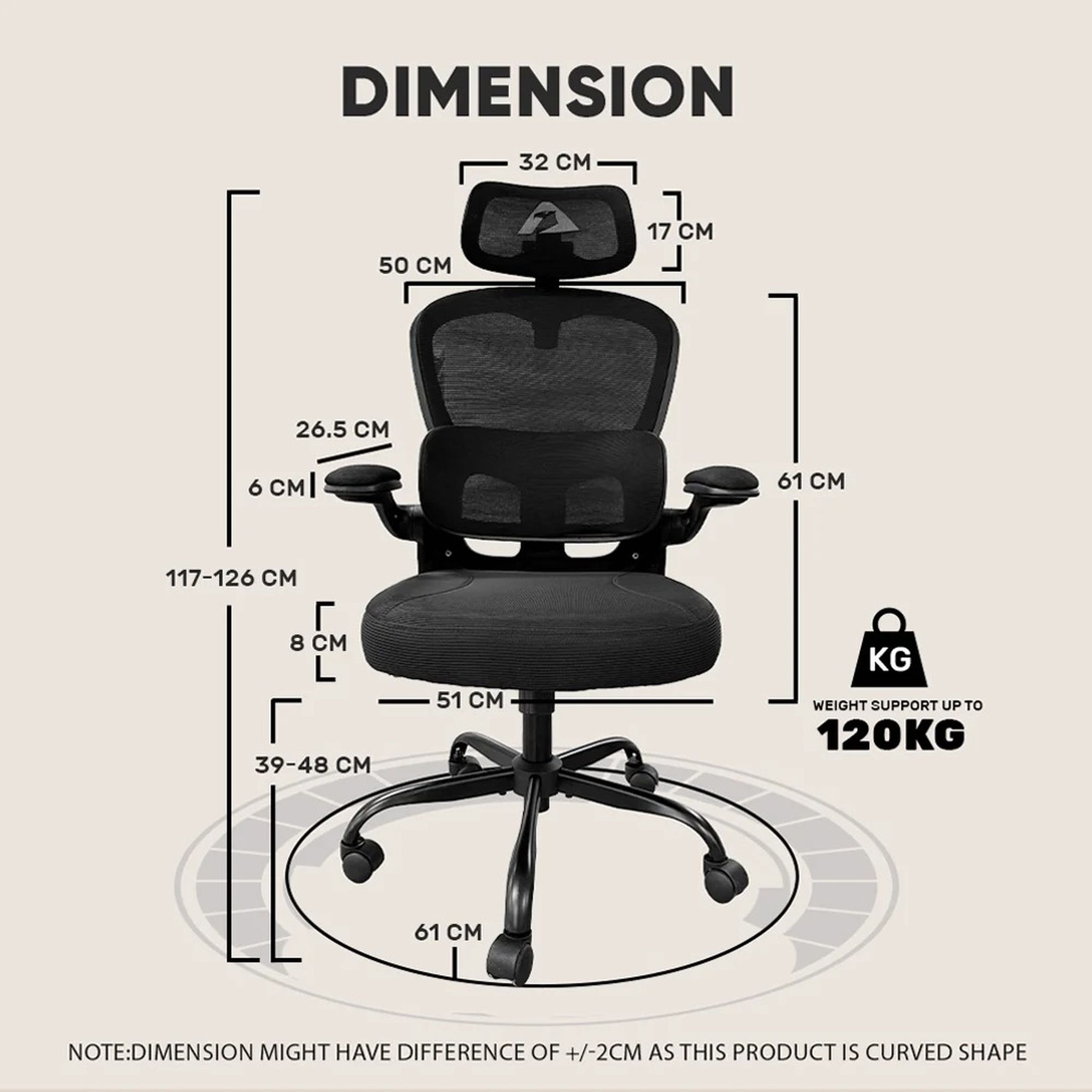 Armaggeddon Vertebrae V3 Gaming Chair (Black)