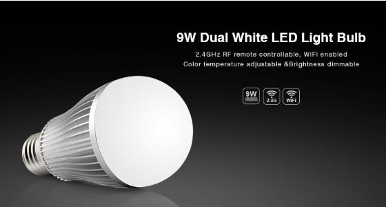 LED Retrofit E27 A60 Bulb 9W Dual White (CCT) Lampe Mit Funk Milight/Miboxer