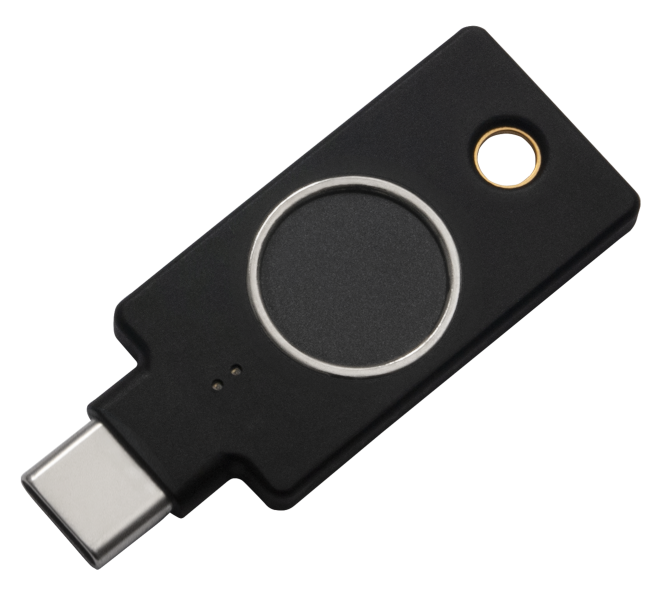 YubiKey C Bio (FIDO Edition) in Retailverpackung YubiKey C Bio (FIDO Edition) in Retailverpackung