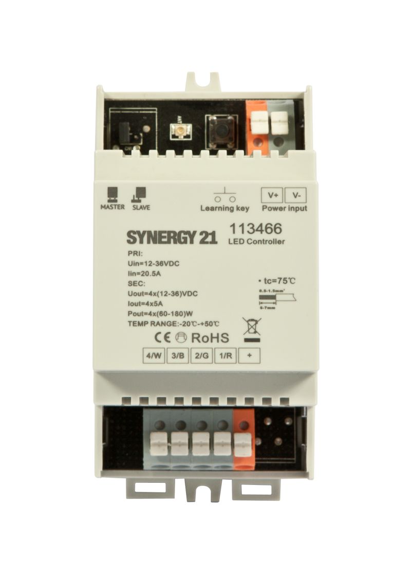 Synergy 21 LED Controller EOS 05 4-Kanal Controller + Hutschiene Synergy 21 LED Controller EOS 05 4-Kanal Controller + Hutschiene