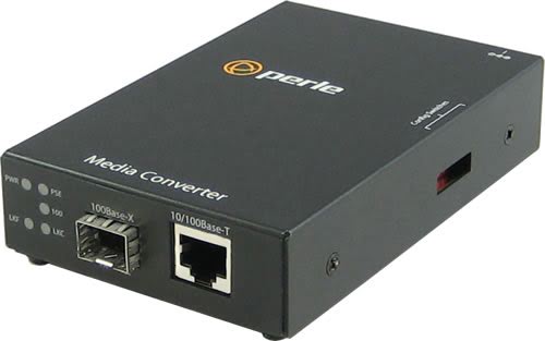 Perle Medien Konverter 10/100 Rate RJ45/SFP Slot Leer