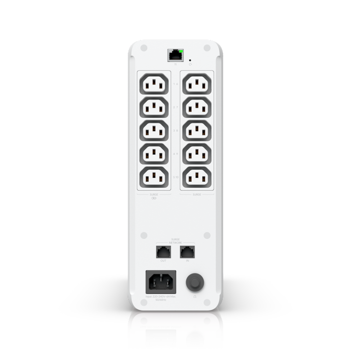 Ubiquiti UniFi UPS Tower • 1,000VA/600W • Line interface • 2x GbE • UPS-Tower