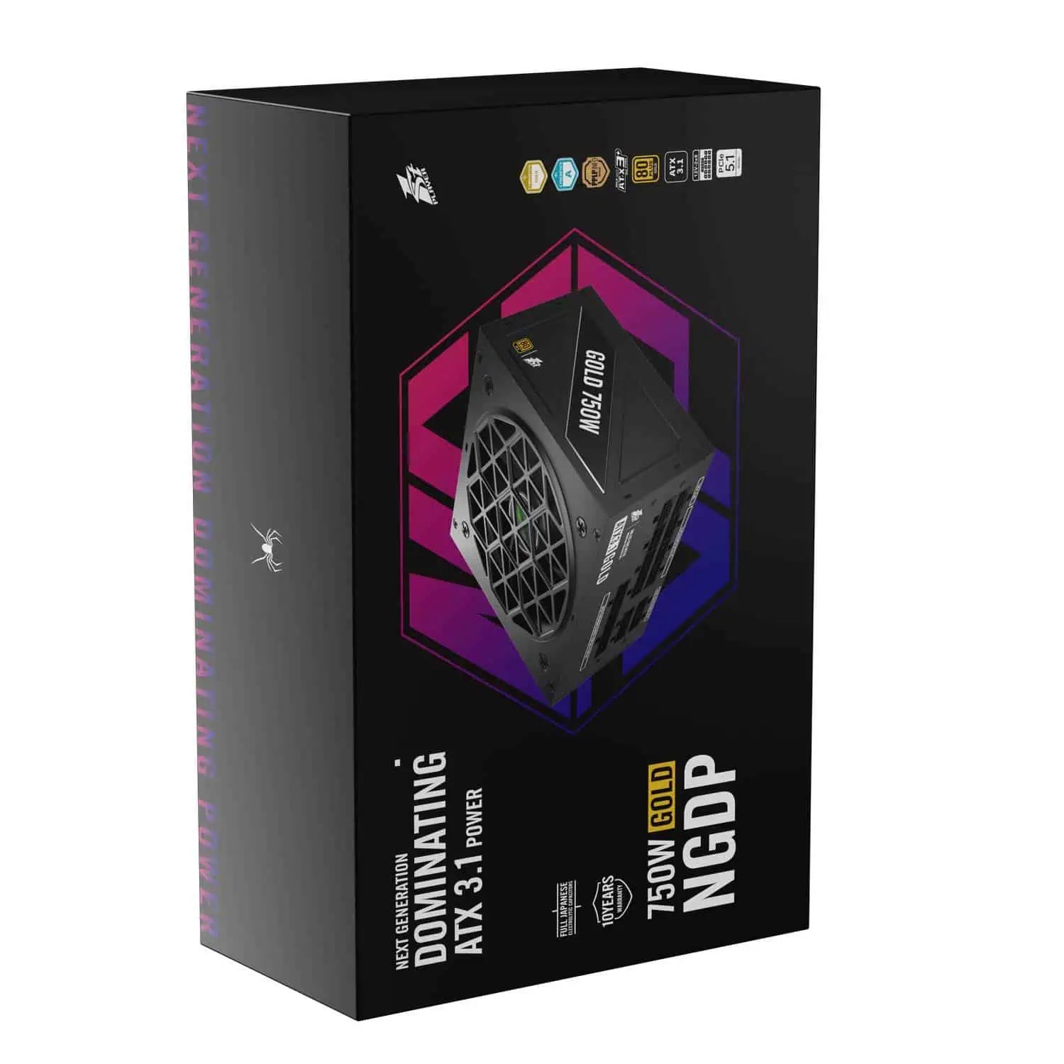 1stPlayer Netzteil NGDP 80 Plus Gold 750W Schwarz