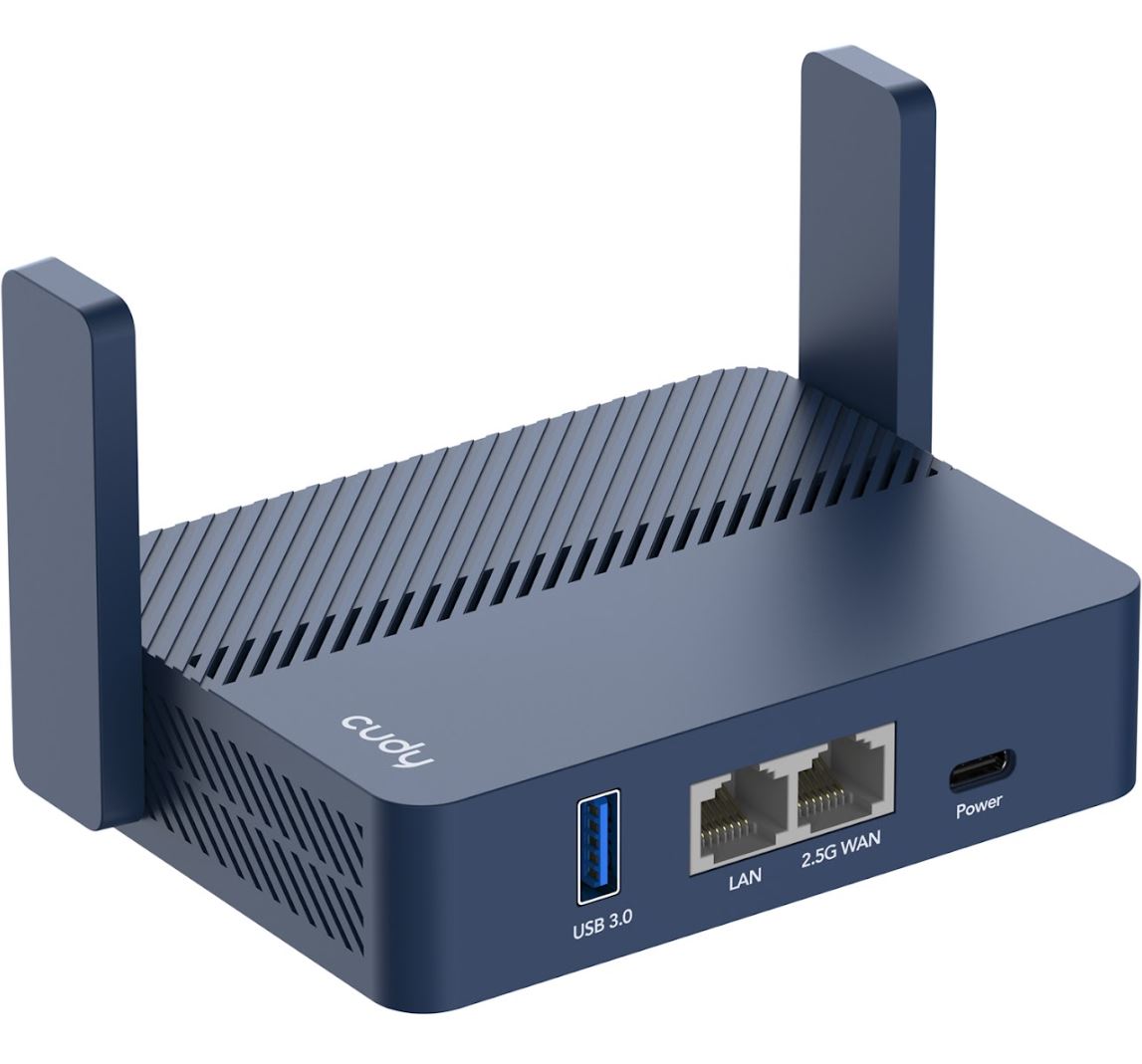 Cudy AX3000 wireless router Gigabit Ethernet Blue