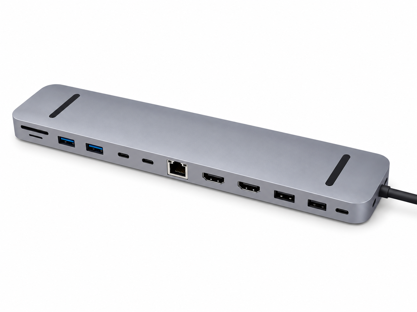 Plusonic USB-C Docking Adapter/Hub 9in1 with HDMI/DP/LAN/USB