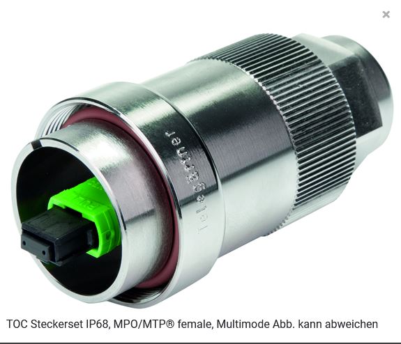 TelegäRtner TOC Steckerset IP68, Female, MPO/MTP