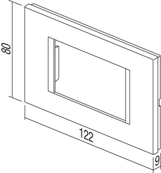 TEM Serie  Modul Rahmen OL COVER PLATE LINE3M PW