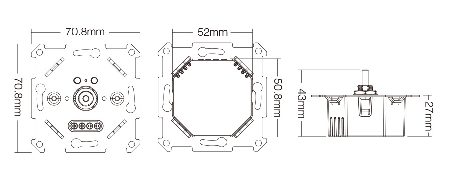 MiBoxer TRI-K2ZR Triac Dimmer Zigbee 3.0 + 2,4 GHz ohne Neutralleiter