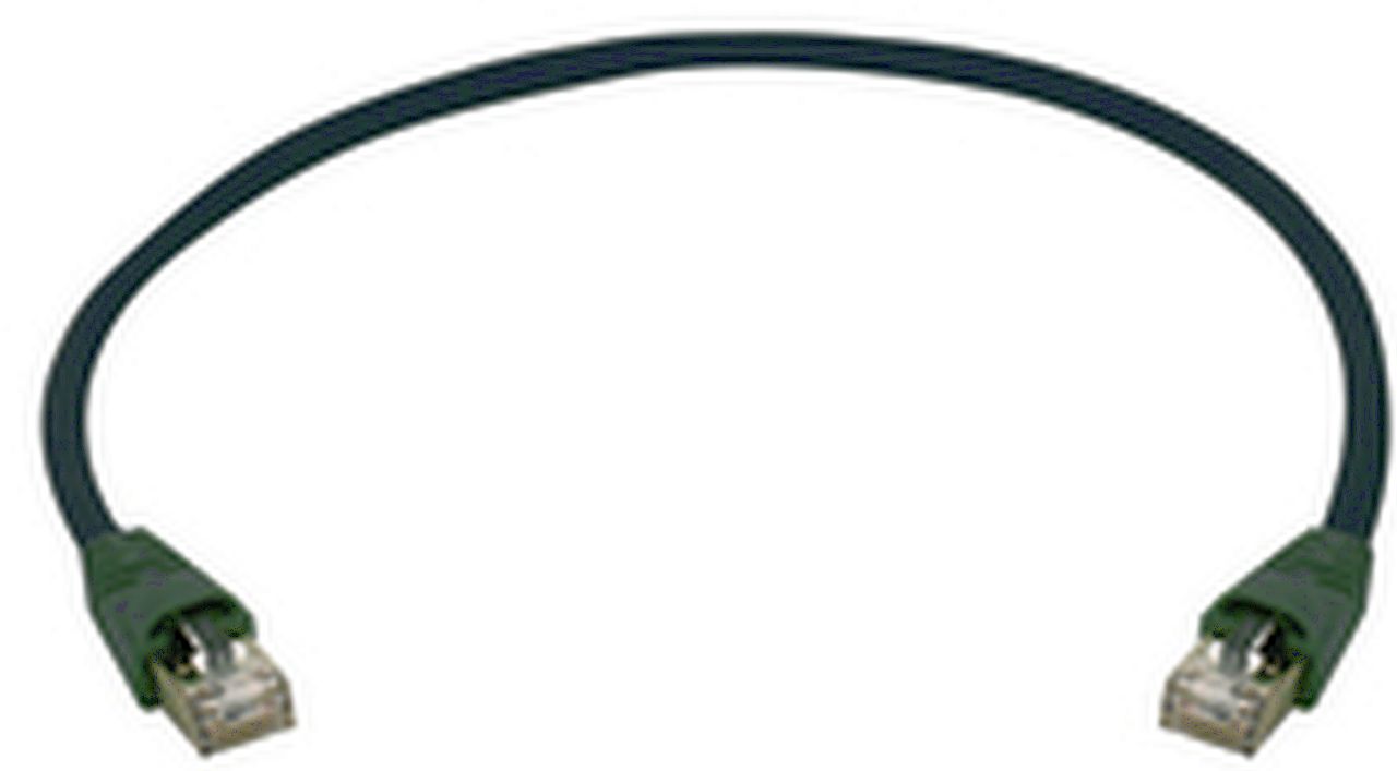 TelegäRtner Patchkabel CAT6A, 7,5m, Schwarz, 500MHz, S-STP(S/FTP), PE, IP20-IP20