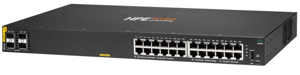 Aruba Networking Wireless 6000 24G CL4 4F 370W Switch