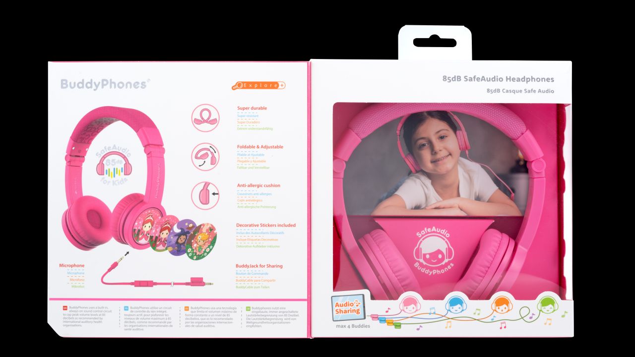 Onanoff Kopfhörer für Kinder / Basic / Pink