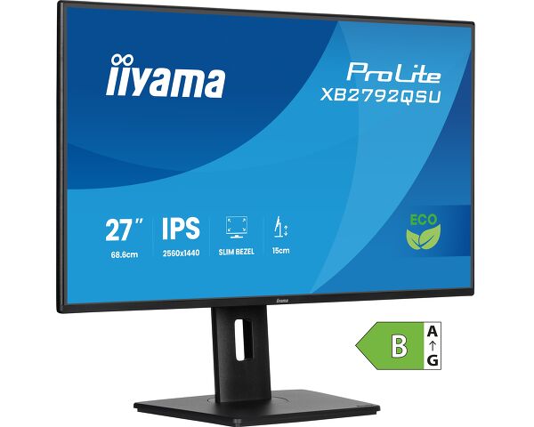 iiyama ProLite XB2792QSU-B1 computer monitor 68.6 cm (27") 2560 x 1440 pixels Quad HD LED Black
